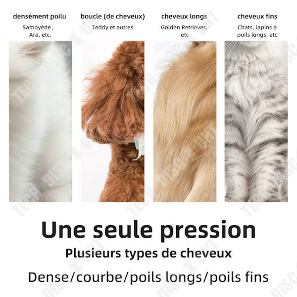 TD Klippemaskine til hunde og katte 190x45mm Elektrisk klippemaskine til kæledyr Smart elektrisk klipper-sæt