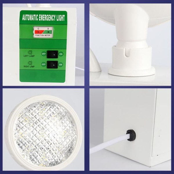TD® Lampa Hem nödljus dubbel strålkastare stor effekt LED elektrisk bekväm laddning vit batteri dekoration