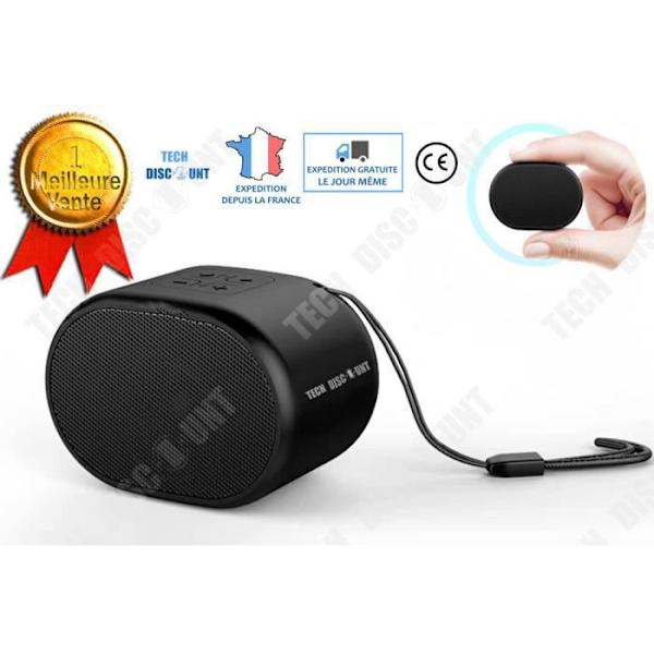 TD® Mini Langaton Bluetooth-kaiutin TF-kortilla / Musta Mini Bluetooth-kaiutin / Suuri Bluetooth-yhteensopvuus