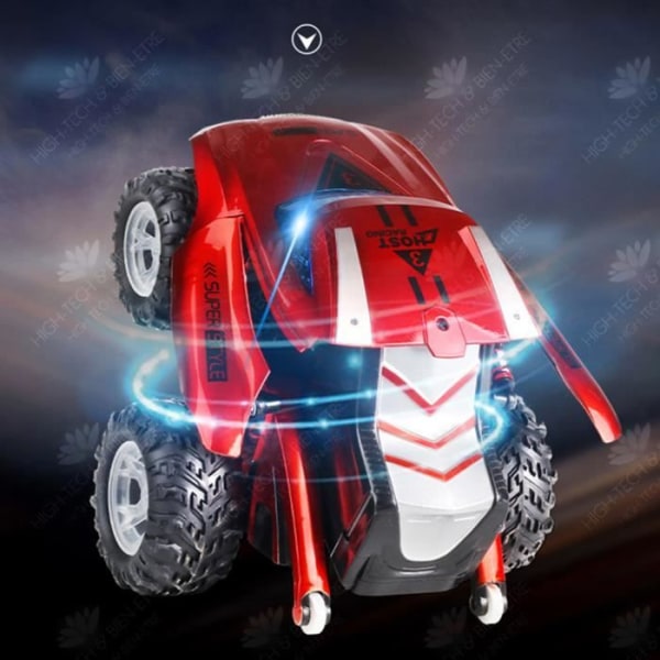 HTBE® Lapset kävelevät stunt-auto kaivuritouhussa kauko-ohjattava auto lelu avaimella avattavissa.
