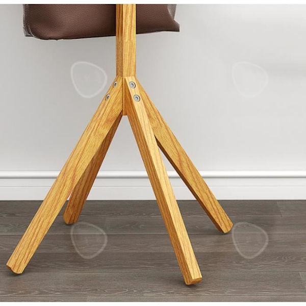 Porte-manteau - CONFOZEN - Træstamme - 178 cm - 8 krog - Moderne - Sort svart