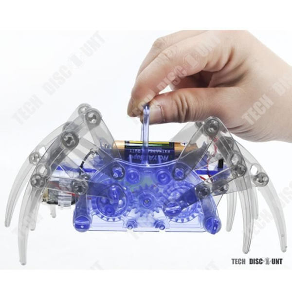 TD® Lærelegetøj mekanisk edderkop Robot konstruktion børn miniature dyr legende interaktiv Halloween kæmpe ben spid