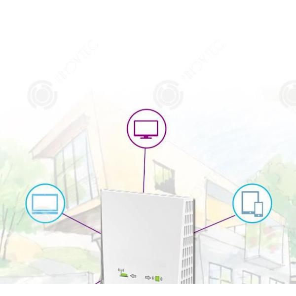 Wi-Fi rækkeviddeudvider - INNOVTEC - AC2200 - Dobbeltbånd 2,4/5 GHz - 2200 Mbps