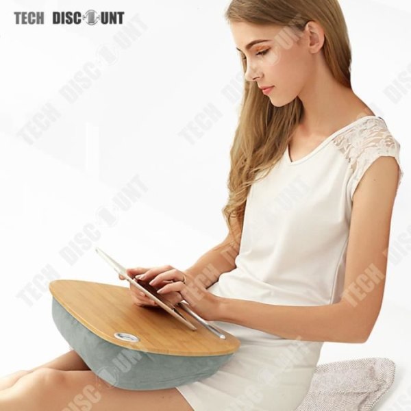 Laptopbord - TD® - 40x30 cm - Slidstærk - Lycra-stof - Multifunktionel