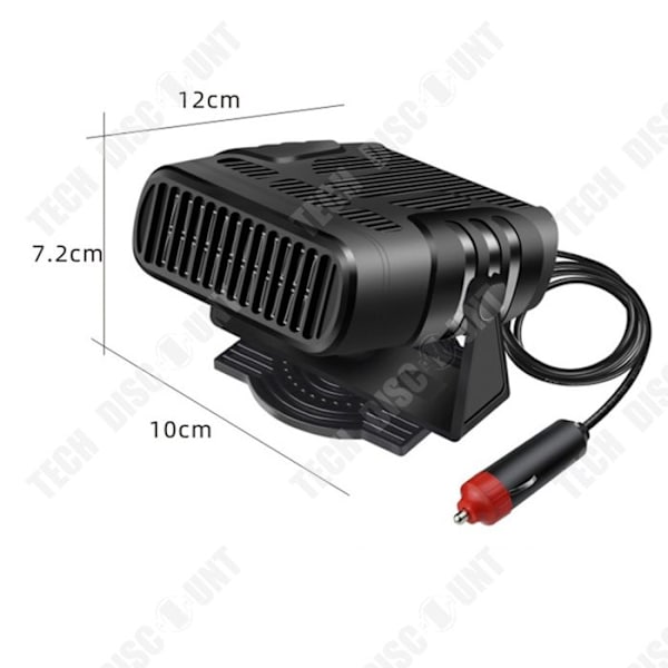 TD® bilavfuktare Avfrostning Lågt ljud 360 graders rotation Lämplig 12*72*10 Cm