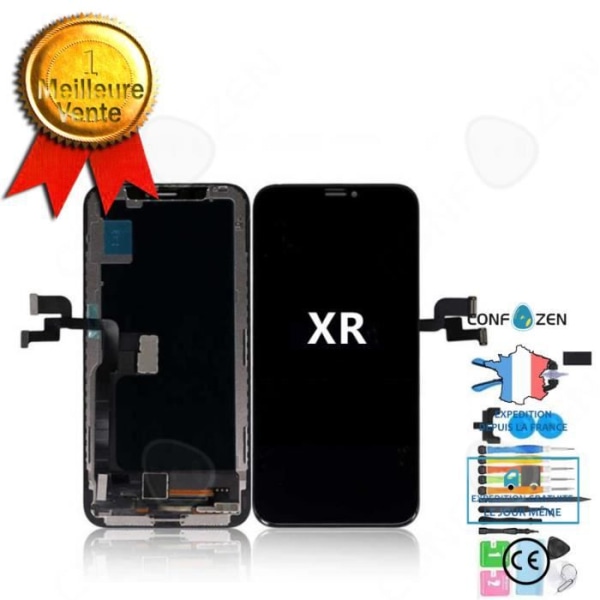 Kcomplete LCD-näyttöpaketti iPhone XR:lle - 6,1 tuuman lasi, voit vaihtaa näytön itse.