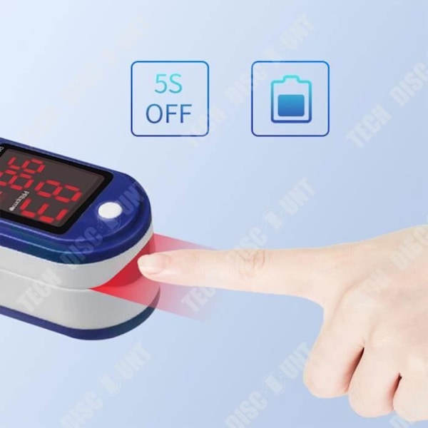 TD® LED fingertoppsmonitor fingerklämma kroppsdata mätinstrument multifunktionssensor