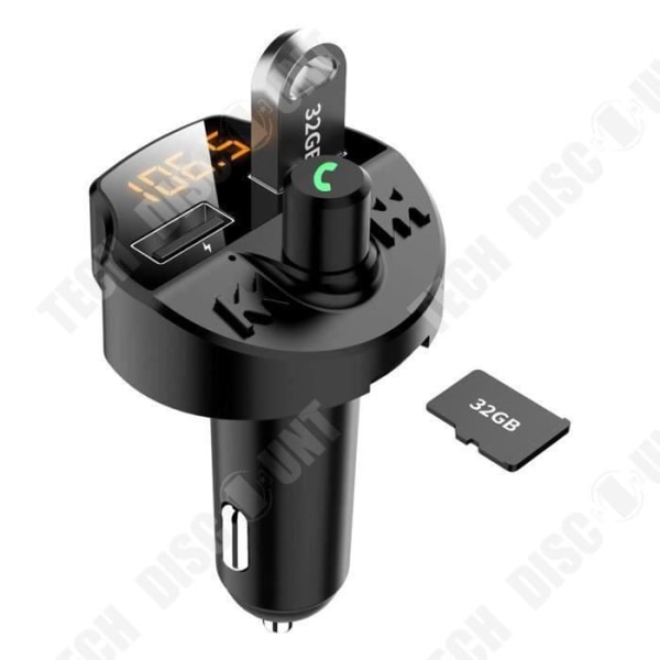 TD® FM-sender til bil MP3 - FM-sender kit med USB-lader Håndfri multifunktionel