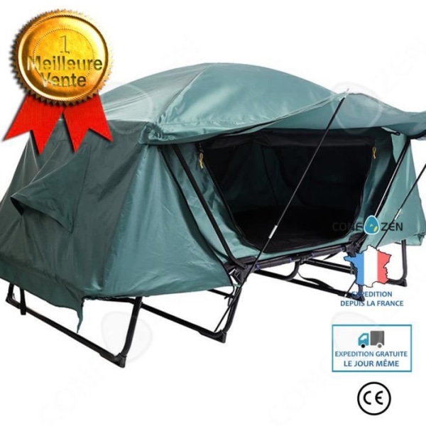 CONFO® Gratisbyggt campingtält Två personers fältfiske Utomhuscamping Solskyddsmedel Vattentät