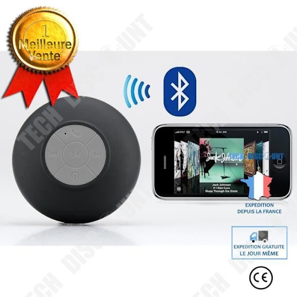 Bluetooth-högtalare - HÖGTEKNOLOGI & VÄLBEHAG - Vattentålig - Svart - Handsfree - 3.0 Svart