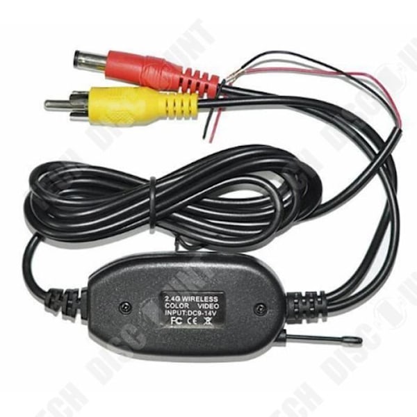 takaisin katsomiseen tarkoitetun langattoman videon 2.4G RCA kaapelin lähettimen vastaanottimen sarja autoilijoille