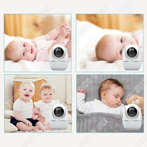 TD® Baby Monitor Ultra-High Definition Lins Fjärrkontroll Färgglad färgväxling Väckarklocka Knapp Påminnelse Kontroll Monitor