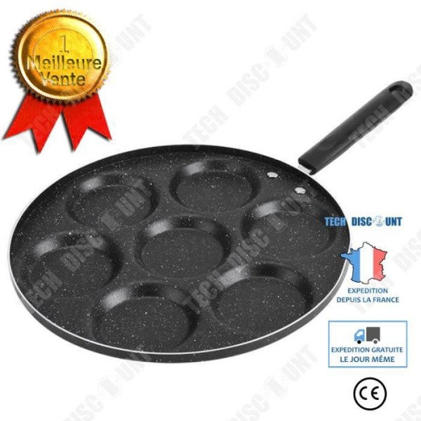 TD® 7 reiän paistinpannu, tarttumaton, paistetuille munille, keittiöväline -LAT