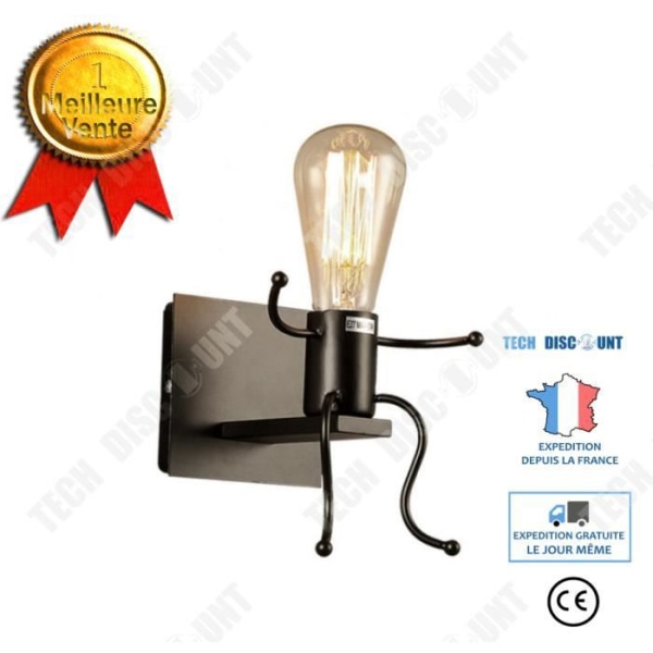 TD® YOLISTAR Creative Humanoid Vägglampa inomhus Modern Vägglampa Vägglampa Max 60W E27 Art Deco för barns sovrum