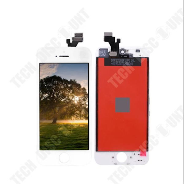 TD® LCD-SKÄRM + TOUCH-GLAS FÖR IPHONE 5 Vit