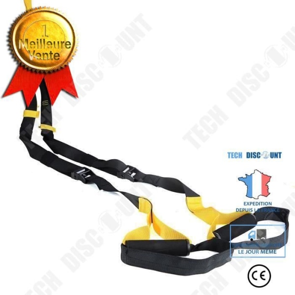 TD® Suspension Training Belt Yoga Rope Tension Belt och Fitness Resistance and Fitness Equipment