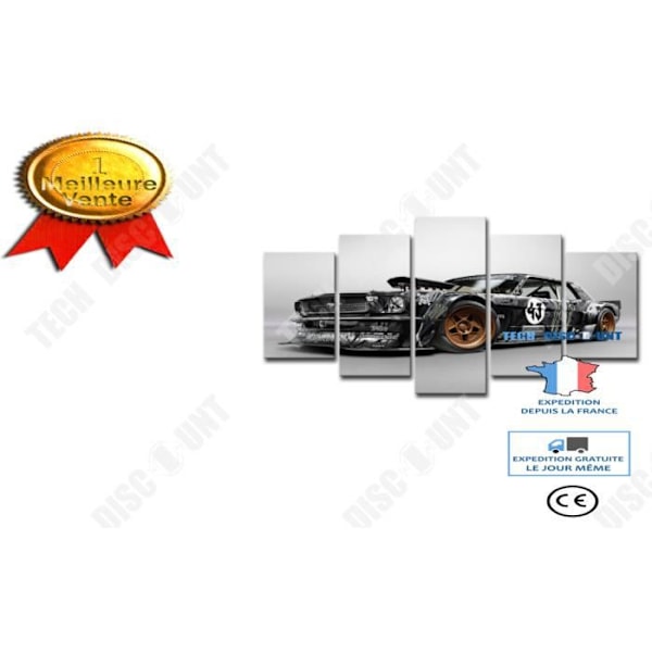 TD® 5 delar Ford Mustang Rtr målarduk HD Tryckt utan ram