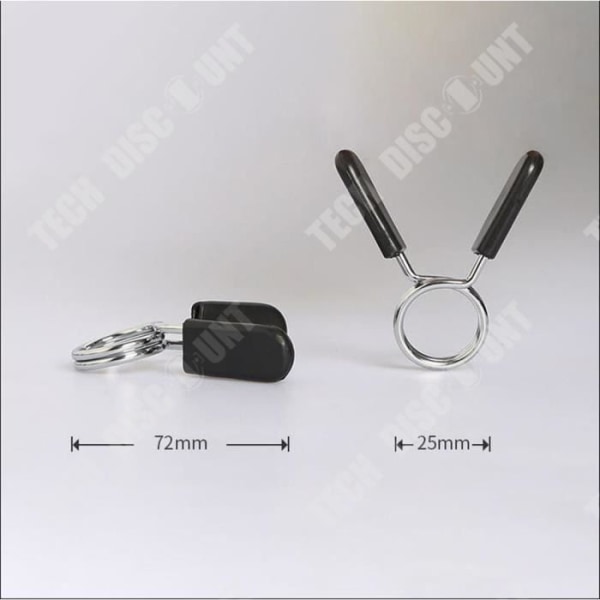 TD® 2st 25 mm spänne Fitness specialstång hantelstång vanlig hantelstång spänne clip clips anti-förlorat spänne med poi