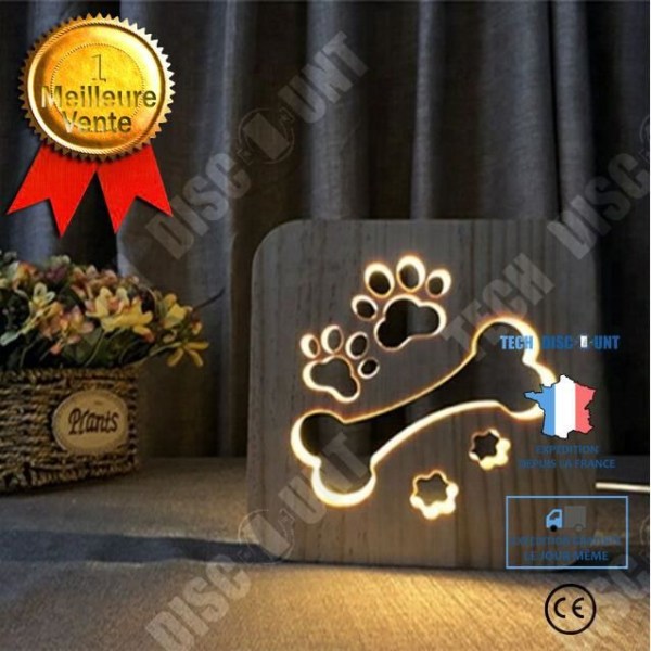 TD® LAMPE A POSER Mixte - Kreativ skrivebordslampe 3D natlys LED - gul ZYue™