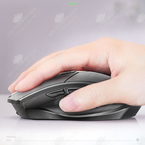 HTBE® 6-knapps bluetooth-mus 2.4G uppladdningsbar mus tyst version 1600dpi USB-bordspelsmus