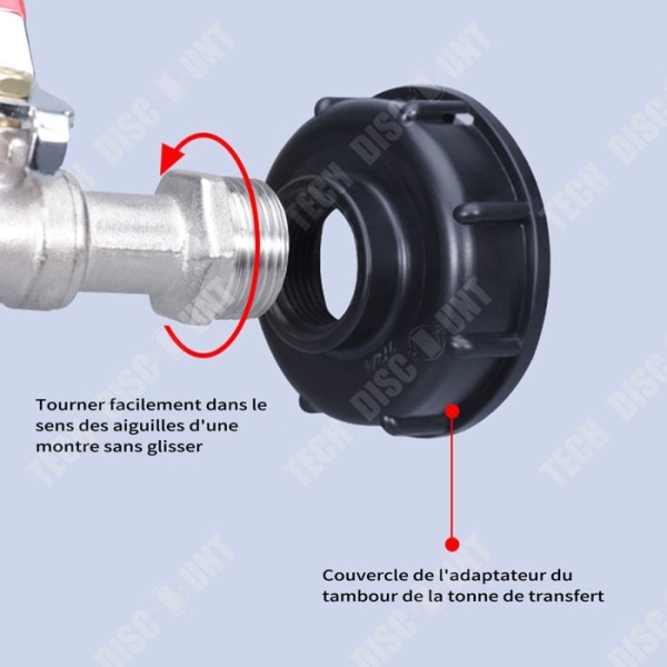 TD Mässing Kran Adapter IBC Ton Kran Adapter Set Frostskydd Adapter Lock Mässing Kran 1 Styck