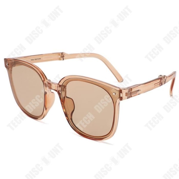 TD® hopfällbara luftkuddesolglasögon för kvinnor Bruna UV-skydd Solglasögon för utomhussporter