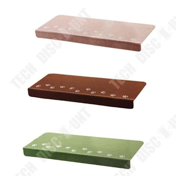 Trappsteg TD® 6st 55.5*22.5*4cm lätt rengörbar halkskyddsmatta för trappor kaffe färg