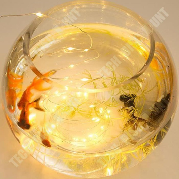 TD® LED-valoketju kuparilangalla paristoilla 3AA pieni valoketju väri - Malli: Lämmin valkoinen 2M 20LED