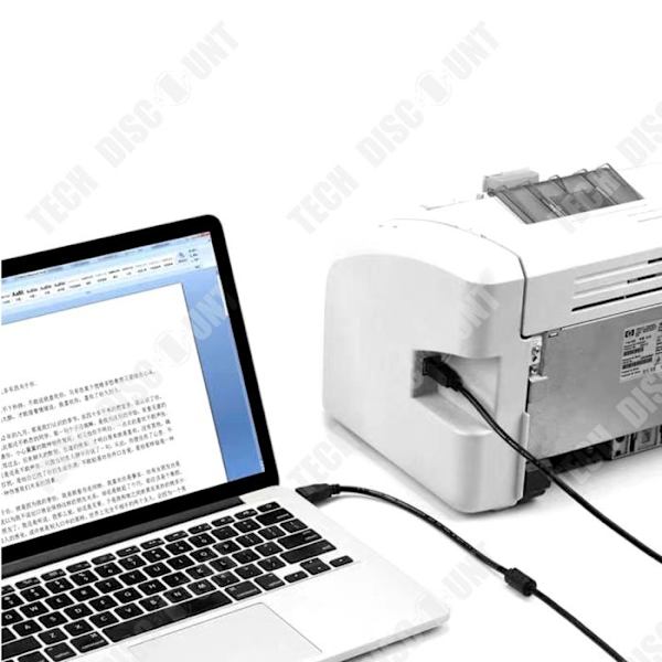 USB 2.0 Printer Kabel 2m Høj Hastighed Ren Kobber Firkantet Port A-B Computer til Scanner Kabel USB Computer til Printer Kabel Sort
