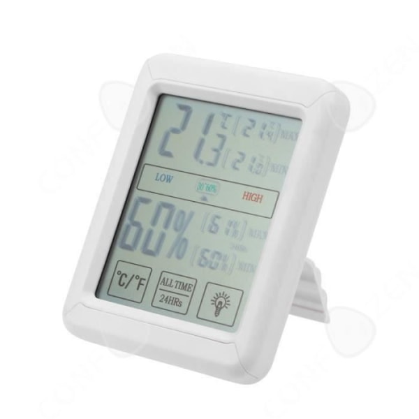 CONFO® inomhus utomhus trådlös väderstation Klocksensor Termometer Hygrometer LCD-prognos Digital fuktighetsmonitor t