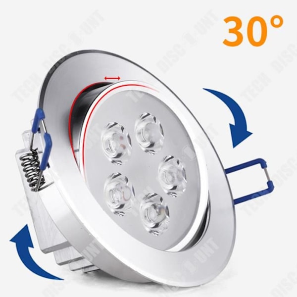 TD® LEDVero Upotettavat valot LED 5W Pyöreä Lämmin Valkoinen Energiansäästö Alhainen lämpötilan tuotanto Himmennettävä 12 Kappaletta