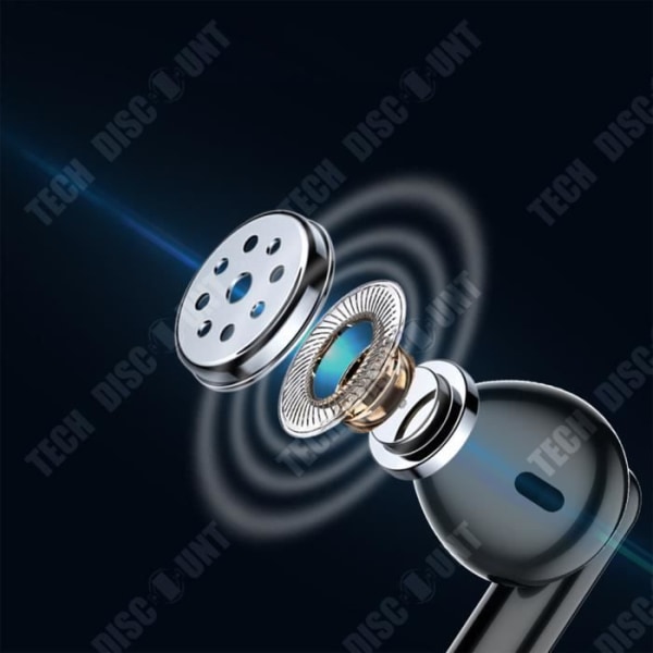 TD® Bluetooth HIFI semi-intra-aurikulære hovedtelefoner til at lytte til og besvare opkald, Bluetooth støjreducerende hovedtelefoner til Android og A