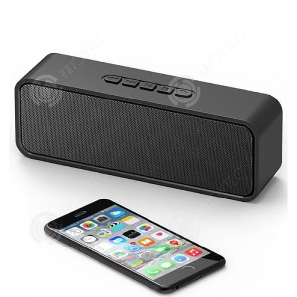 I® Langaton kannettava bluetooth-kaiutin, Subway Bluetooth-kannettava kaiutin PC:lle, matkapuhelimelle / Multi-Media-kortti S