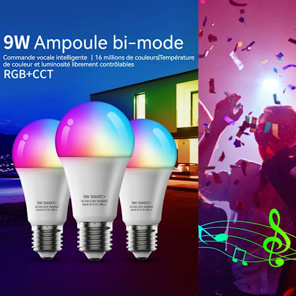 LED Ampull - TD® - RGBW - Bluetooth - Fjärrkontroll - Musikalisk Lampa