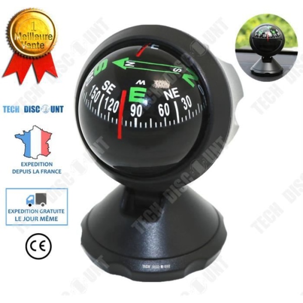 Busskive Bil - Tech Discount® - Sugekop - Justerbar - Sort