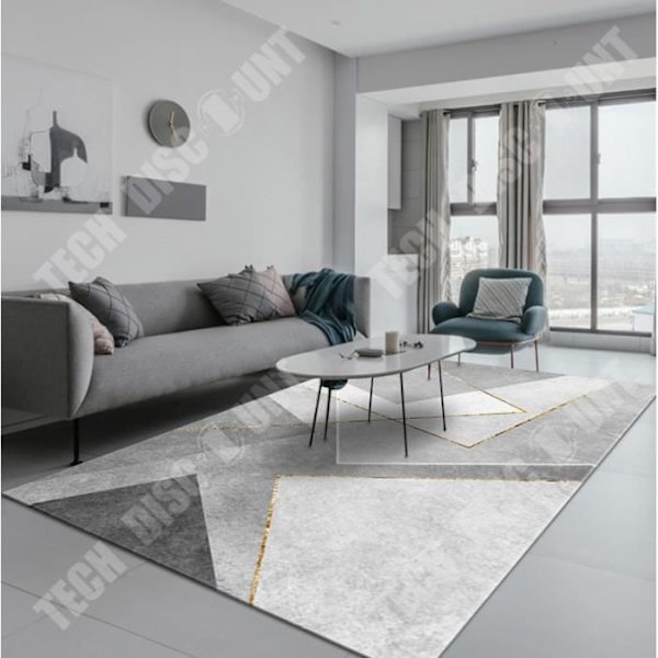 TD® Grå matta Vardagsrum Hem Sovrum Soffbord Soffa Modern Nordisk Minimalistisk Lättvikt Lyx Avancerad Ljudisolering 160 x 230