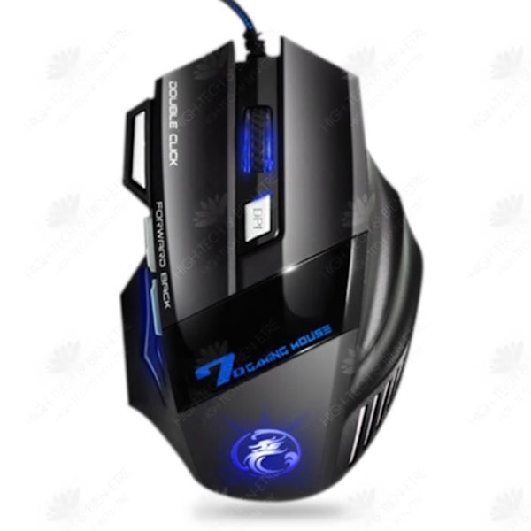 HTBE® E-sport Chicken Game Mekanisk mus 7 knappar Färgglada andningsljus Dator Stationär bärbar dator