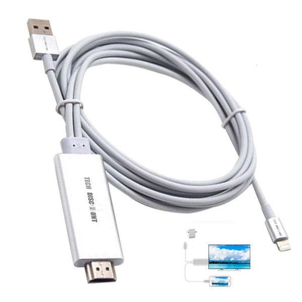 TD® MHL Micro USB - HDMI -sovitin 1080P HD TV: lle Android-tableteille, iPhone, USB, englanninkielinen liitin, lightning-jakki, SIM-kortti.