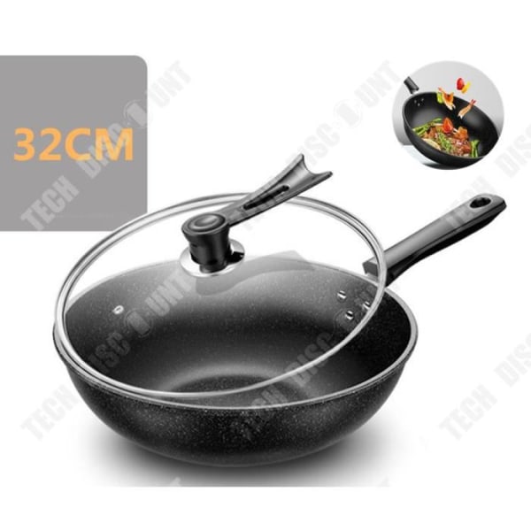 TD® Non-stick wok i rustfrit stål til gas-, elektriske og induktionskoge.