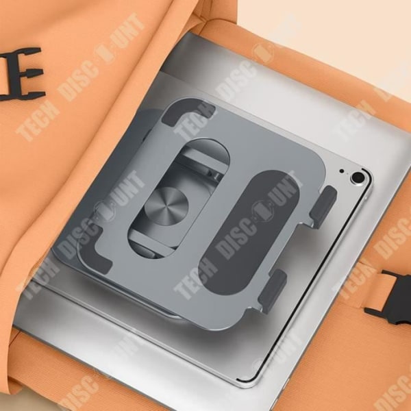TD® Support til computer i dobbeltarmet aluminiumslegering, foldbar tabletbord, hæve- og roterende støtte.