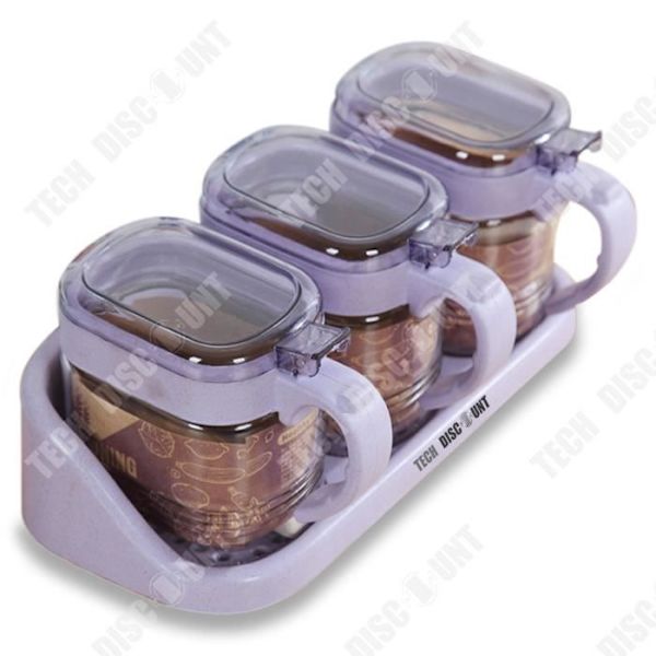 TD® Köksglaskryddburksset Nordic Seasoning Box Tre-i-ett kryddningsförvaring