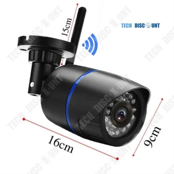 TD® Utomhus wifi övervakningskamera spion inomhus trådlöst batteri dummy ip säkerhet vattentät larmdetektering