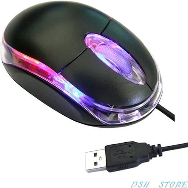 Ny optisk USB-mus Roll Wheel 3D-mus för PC och bärbar dator