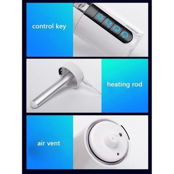 Masturbator - Stönande - Muggsuget Smart - Vibration - Uppvärmning - USB Återuppladdningsbar Som bild visar