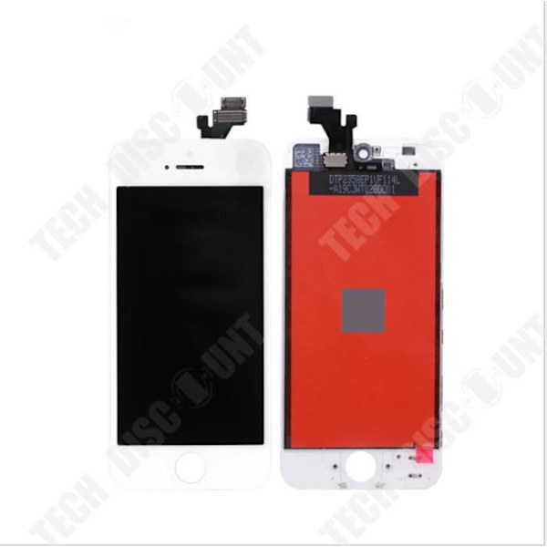TD® LCD-SKÄRM + TOUCH-GLAS FÖR IPHONE 5 Vit