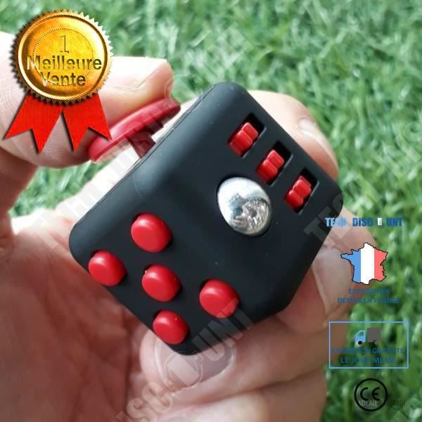 TD® Dexterity Game Cube/ Black And Red Maestro Gift/ Dekompression sexsidig ångestkub