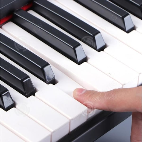 INN Multifunktionelt elektronisk klaver med 61 tangenter, mikrofon, mikrofon, elektrisk klaver, musikinstrument legetøj til