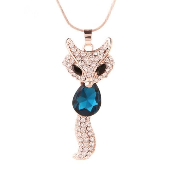 LCC® Långt Halsband/Hänge för kvinnor Fox Guldpläterad Kristall Opal Swarovski Guldkedja Diamond Rhinestone - Fancy Blue Stone