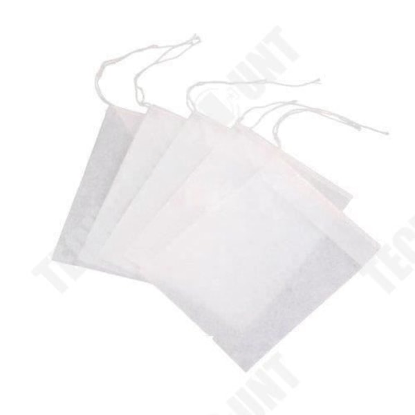 TD®-paket med 100 tomma tepåsar för engångsbruk med trådläckagesäkert filterpapper Miljövänligt Miljövänligt Hemmagjord professionell