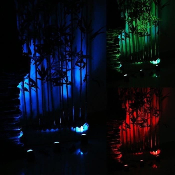 Set med 5 utomhus LED solar spotlights - Märke - Modell - Justerbar vinkel - RGB färg - Vattentät IP65